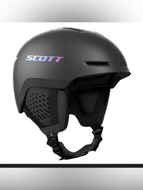 Scott Matte Black Ski Helmet W/ GOGGLES
